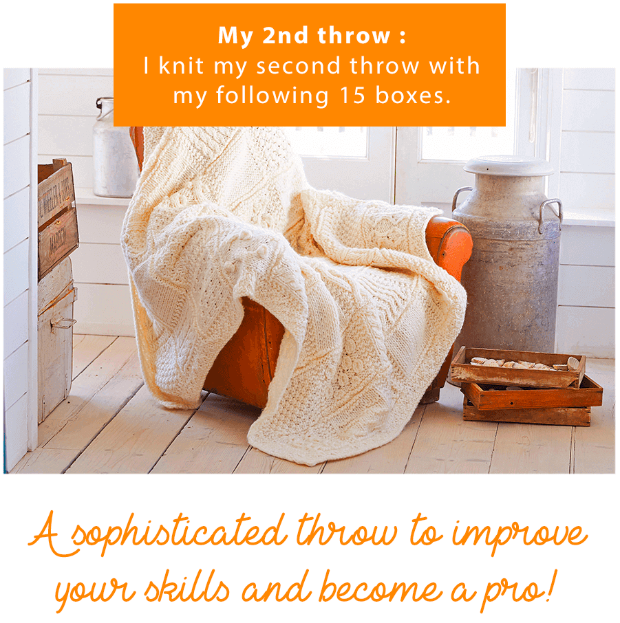 The lovely Stitch Box throw