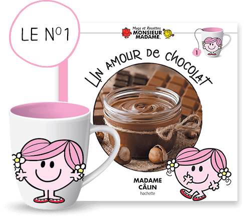 Le N°1 : Le mug Madame Câlin + le livre de recettes Un amour de chocolat