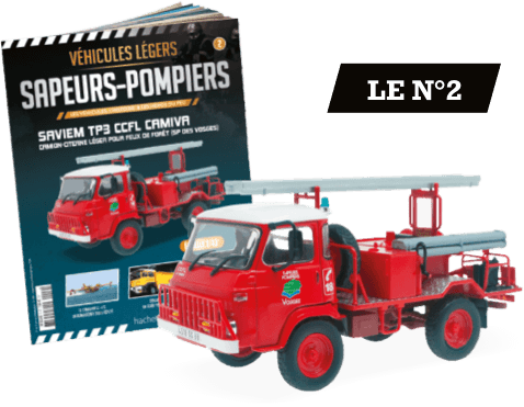 Le N°2 : le fascicule + le Saviem TP3 CCFl Camiva Camion-citerne léger pour feux de forêt (SP des Vosges)