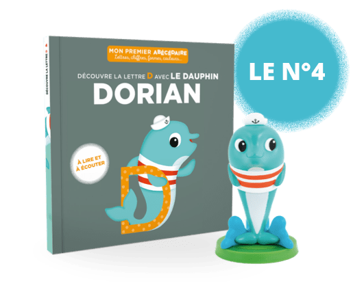 Le n°4 : Le livre sur la lettre D + La figurine audio de Dorian le dauphin