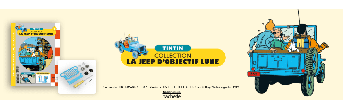 Tintin, la jeep d'Objectif Lune