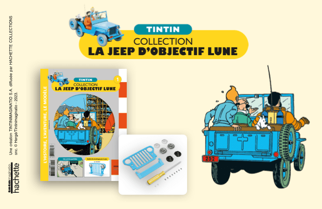 Tintin, la jeep d'Objectif Lune