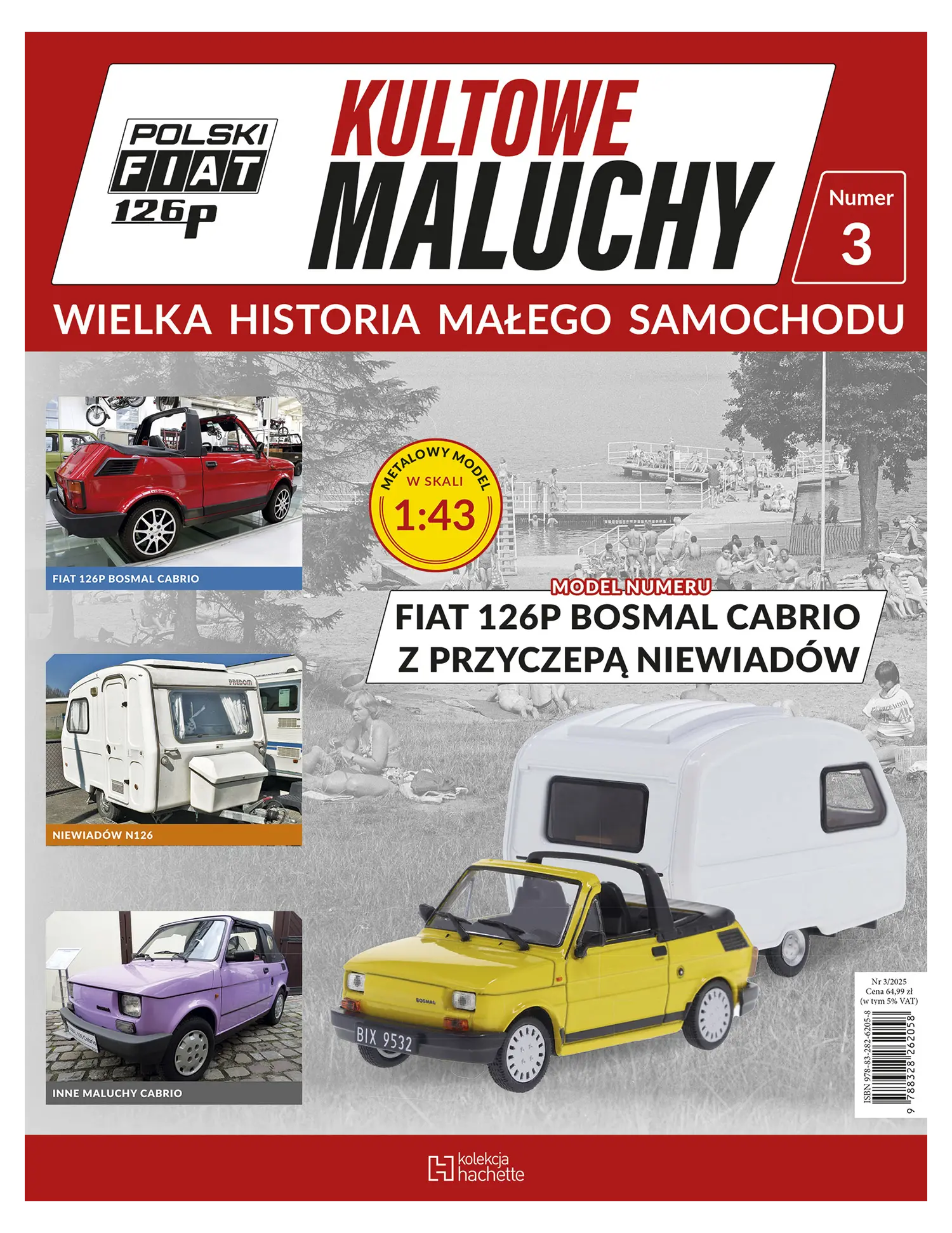 Nr 3 - FIAT 126P BOSMAL CABRIO Z PRZYCZEPĄ NIEWIADÓW