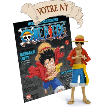 Le N°1 : Le fascicule + La figurine MONKEY.D.LUFFY Capitaine de l’équipage au Chapeau de Paille