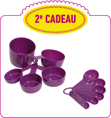 Les 2 sets de cuillères doseuses