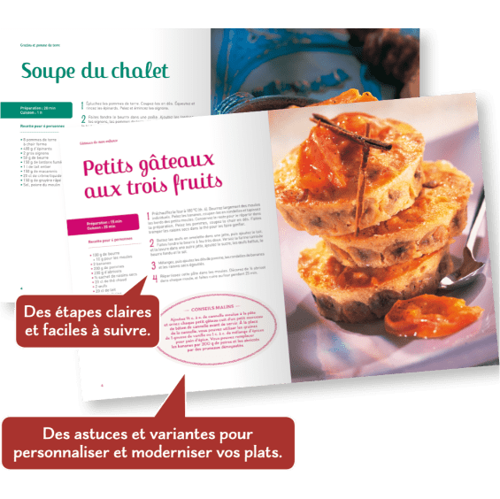 Des recettes claires et faciles à suivre