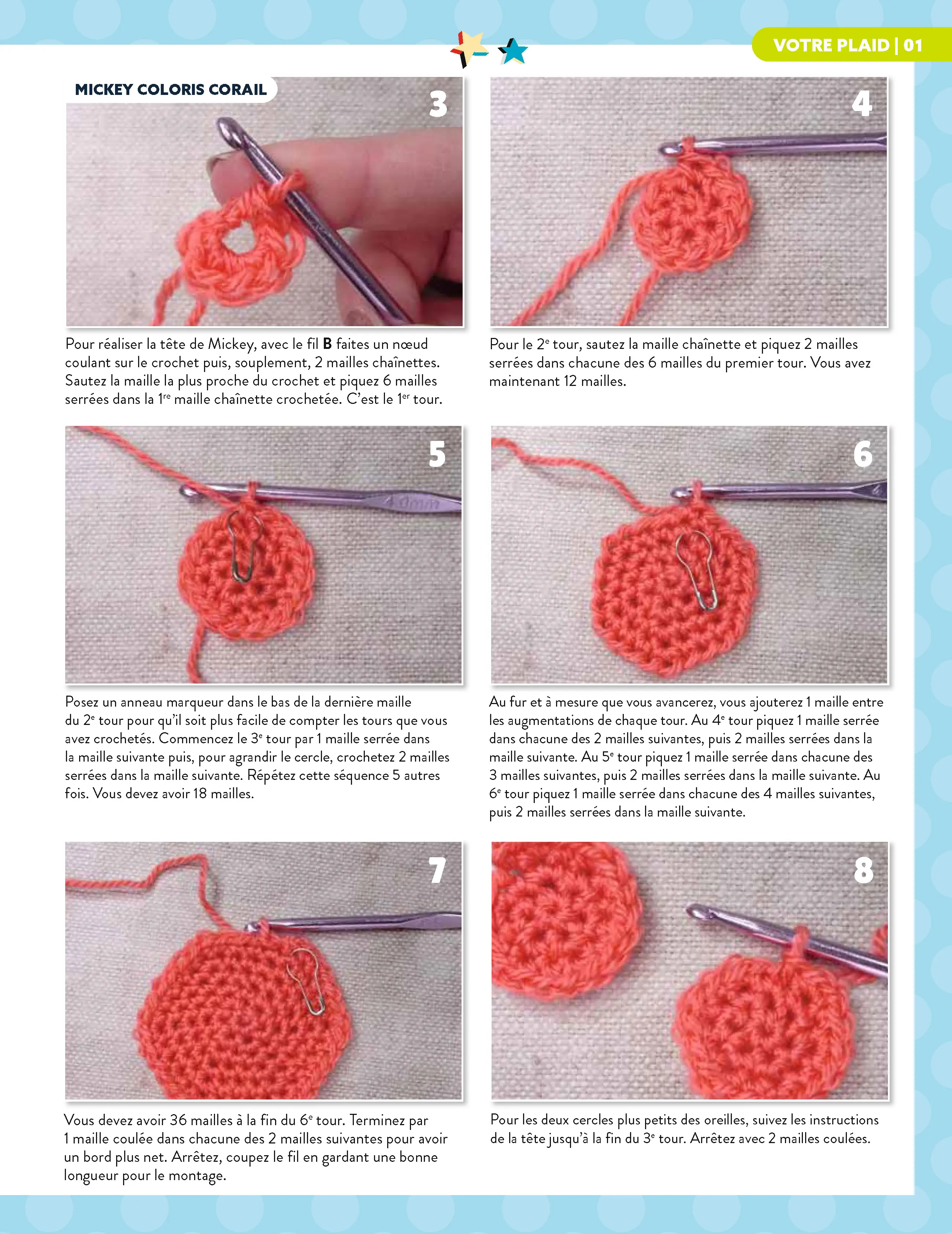 Le fascicule Disney Crochet