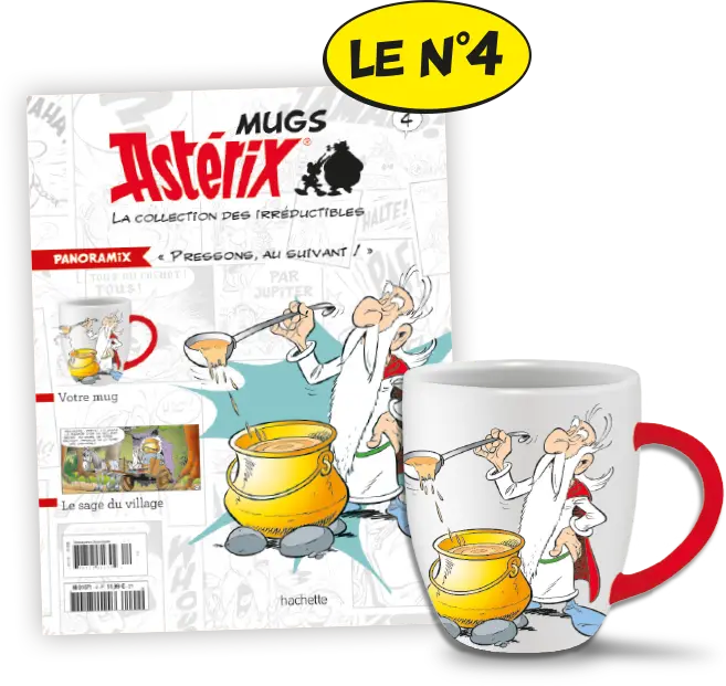 Le N°4 : Le fascicule des Irréductibles + le mug Panoramix