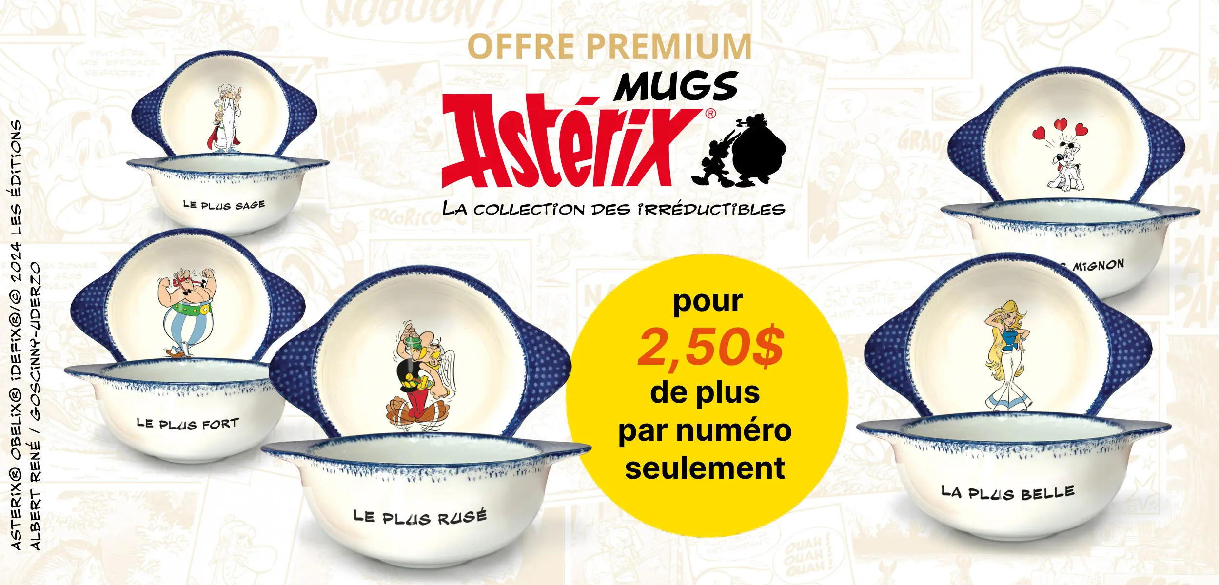 Collection mugs Astérix