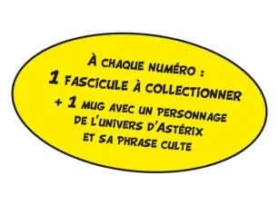 A chaque numéro : 1 fascicule à collectionner et 1 mug avec un personnage de l'univers d'Astérix et sa phrase culte