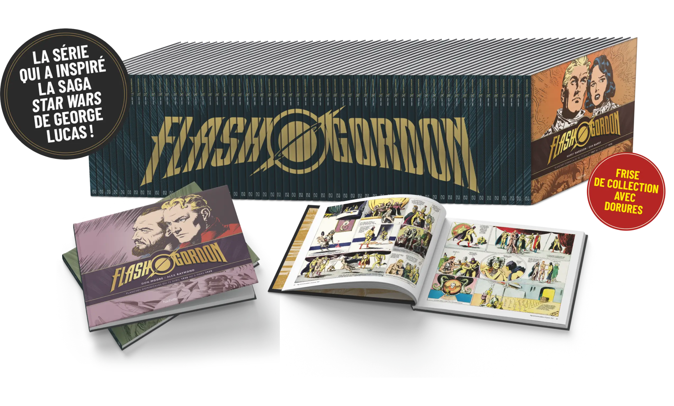 La frise de collection Flash Gordon avec dorures