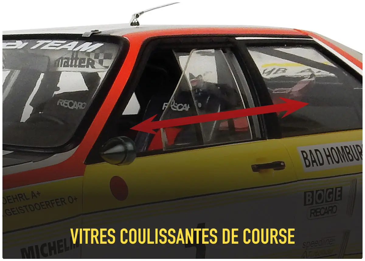 Vitres coulissantes de course