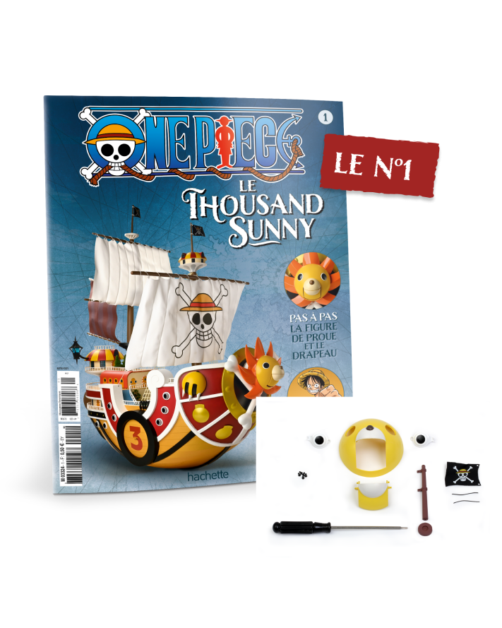 Le N°1 : Le fascicule + Les pièces de la maquette Thousand Sunny 