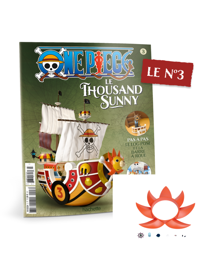 Le N°3 : Le fascicule + Les pièces de la maquette Thousand Sunny 