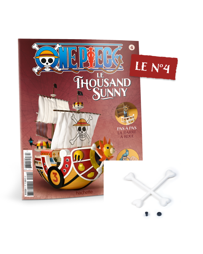 Le N°4 : Le fascicule + Les pièces de la maquette Thousand Sunny 